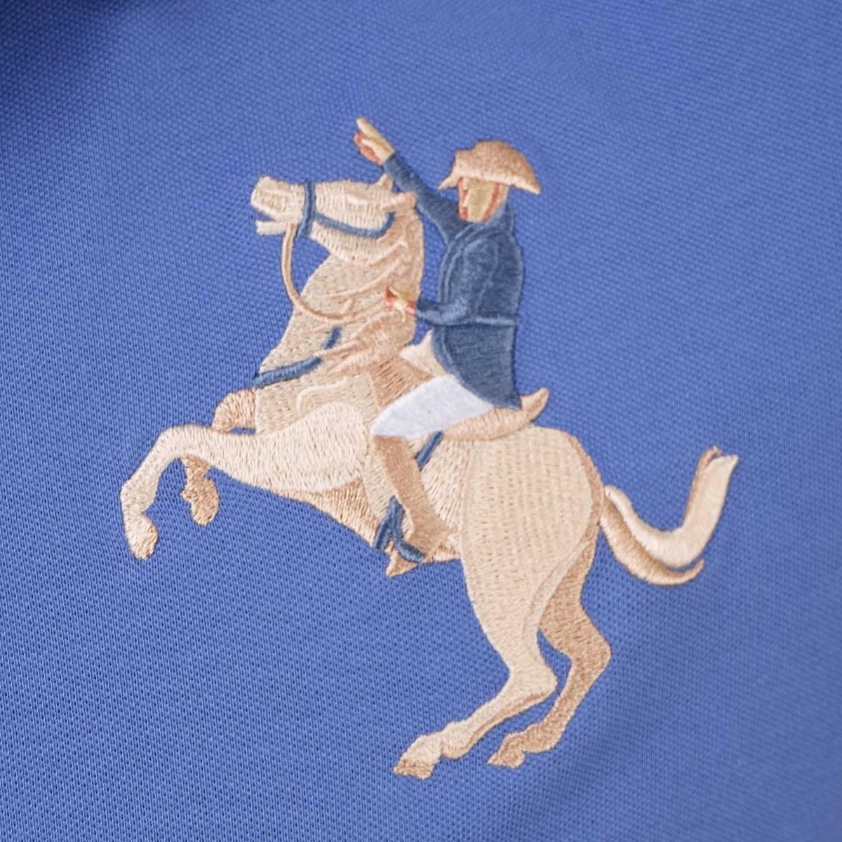 Men's Slim Fit Cotton Short Sleeve Napoleon Polo