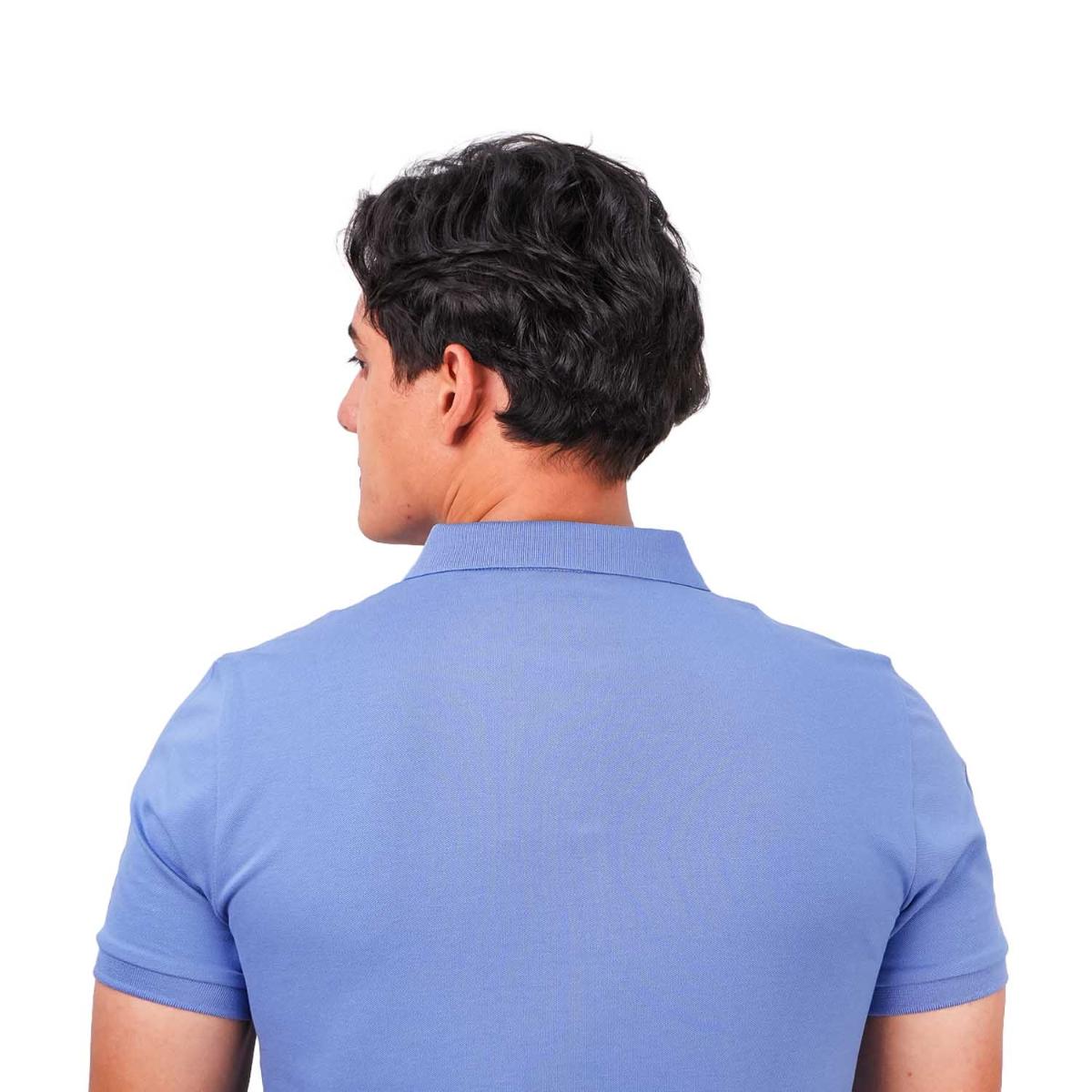 Men's Slim Fit Cotton Short Sleeve Napoleon Polo