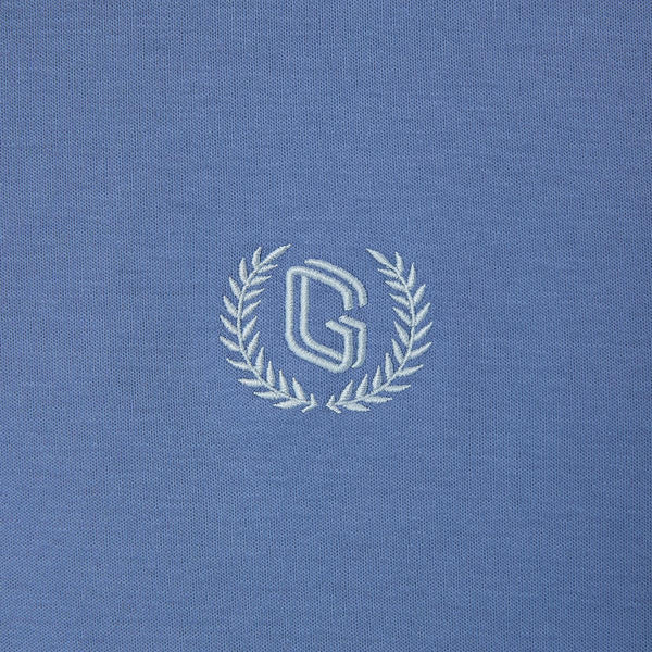 Cotton Interlock Flat Knit Color Short Sleeve Slim Embroidered Solid Polo (Liquid Touch)