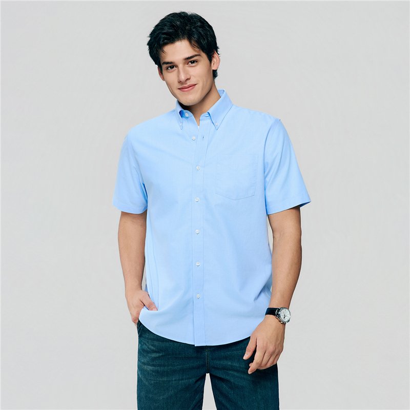 Men's Half Sleeve Wrinkle Free Shirt