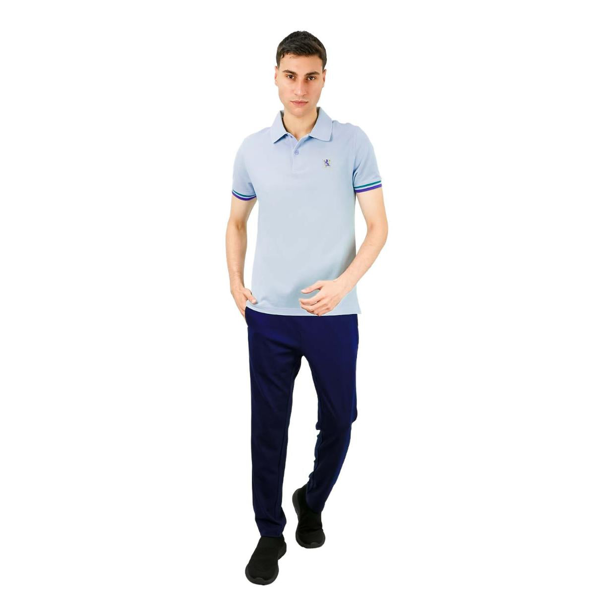Men's Performance Polo: Classic Piqué, Tipped Collar, Embroidered Detail