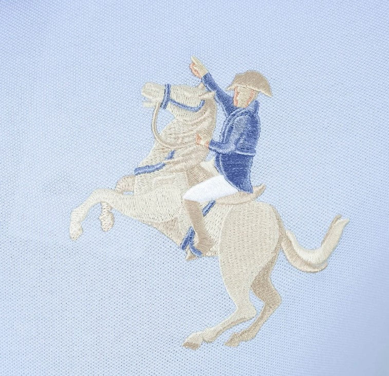 Men's Slim Fit Cotton Short Sleeve Napoleon Polo