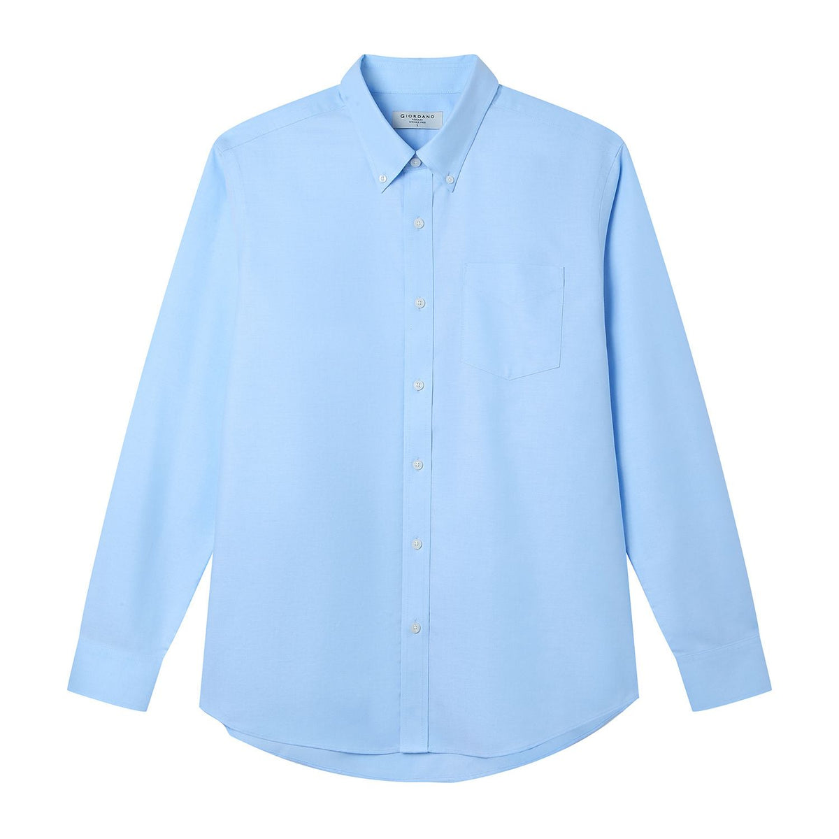 Men’s Cotton Long-Sleeve Wrinkle-Free Shirt
