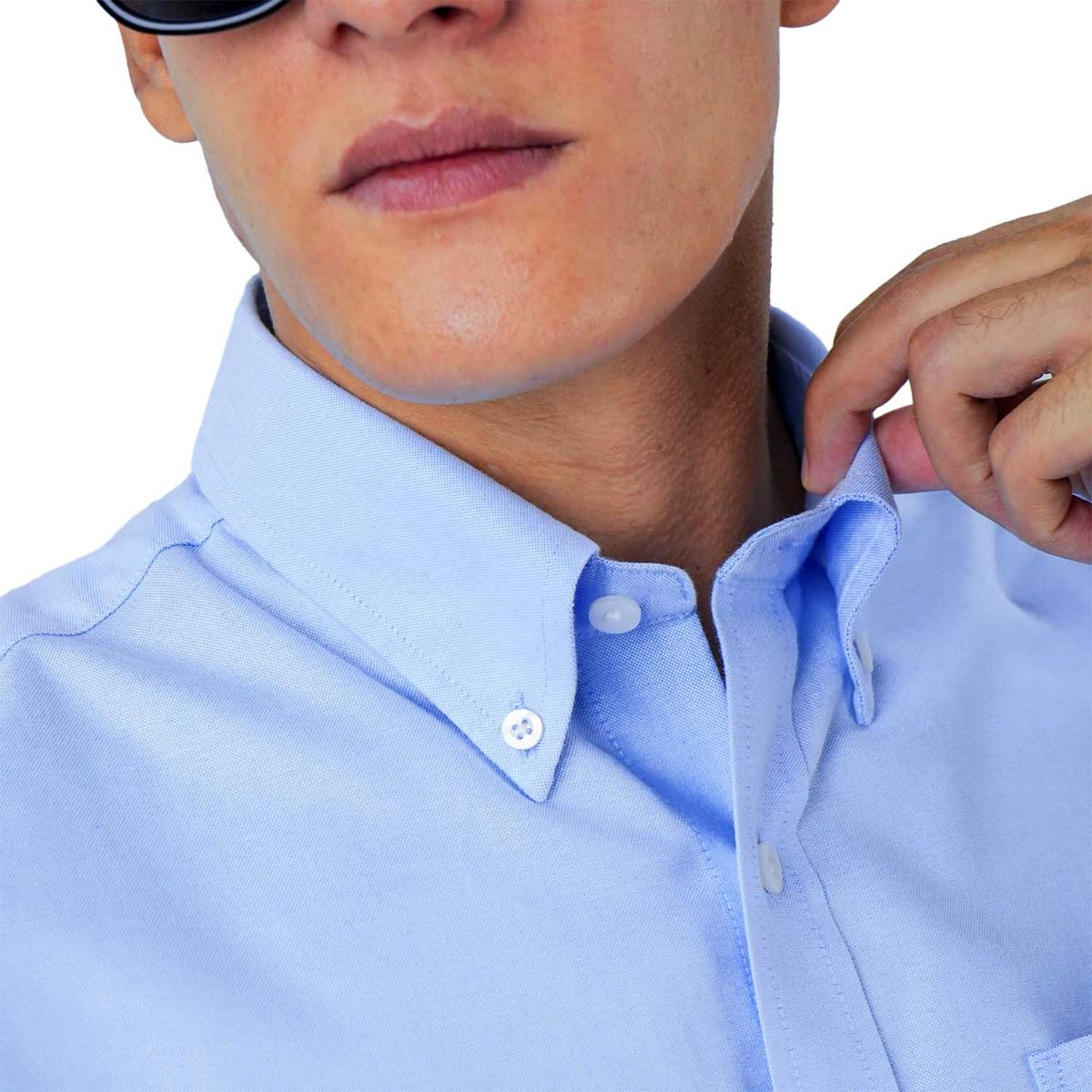 Men's Wrinkle-Free Short Sleeve Cotton Oxford Shirt