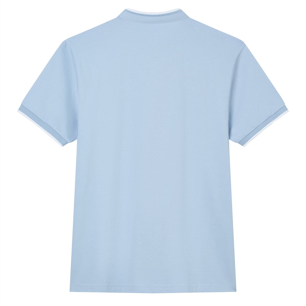 Men's Cotton Jersey Henley Short Sleeve Slim Fit Tee