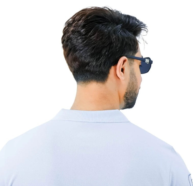 Men's Slim Fit Cotton Short Sleeve Napoleon Polo