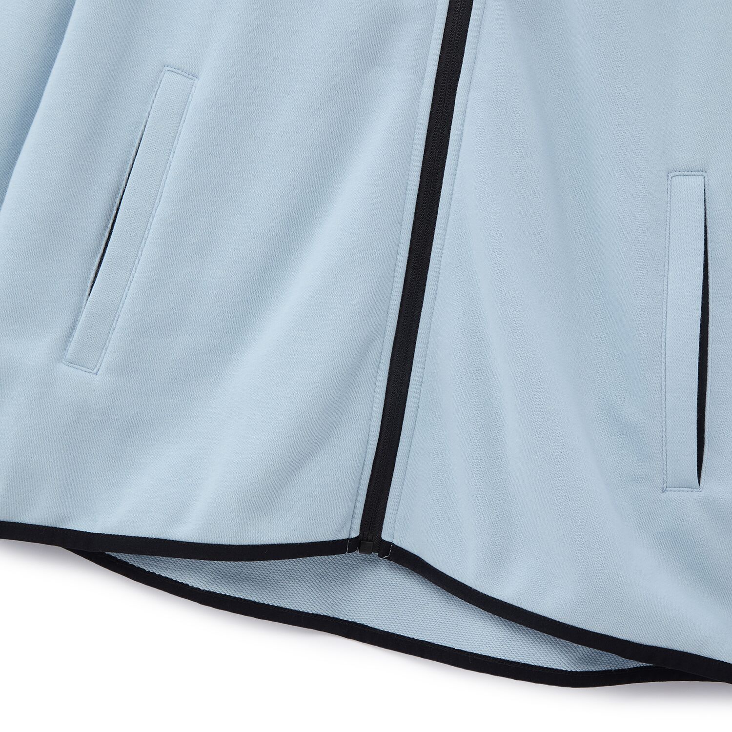 CTN/PLYSTR FRNCH TRY HDE LS SLM ZIPPER KNT JCKT