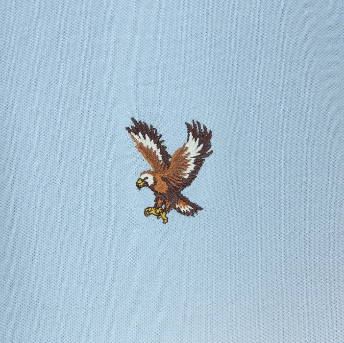 Men's Cotton Lycra Pique Polo - Slim Fit, Eagle Embroidery