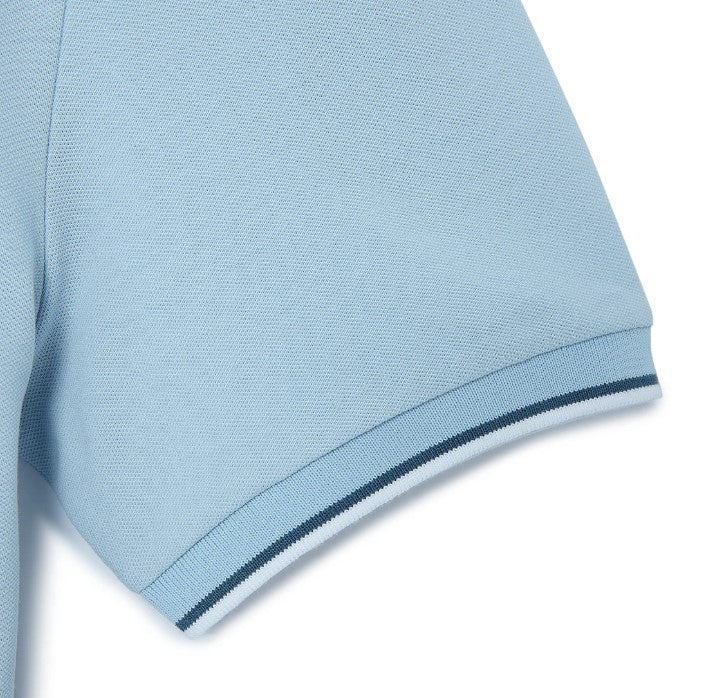 Men's Cotton Lycra Pique Polo - Slim Fit, Eagle Embroidery