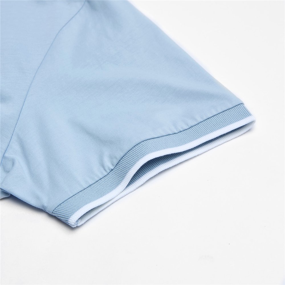 Men's Cotton Jersey Henley Short Sleeve Slim Fit Tee