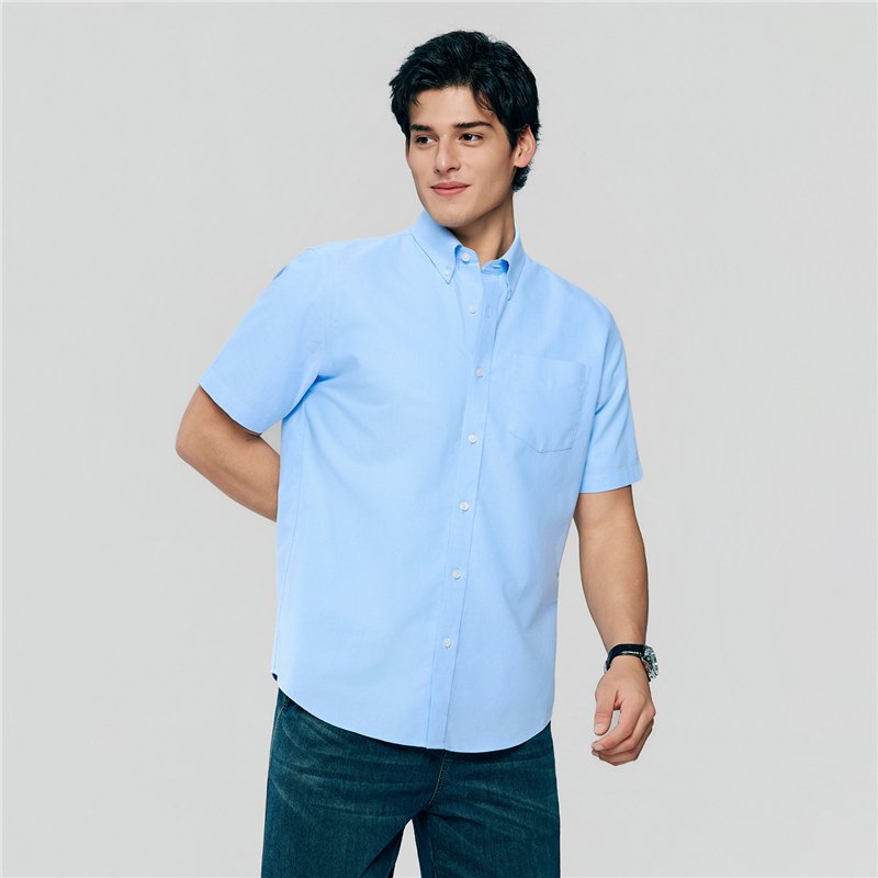 Men's Half Sleeve Wrinkle Free Shirt