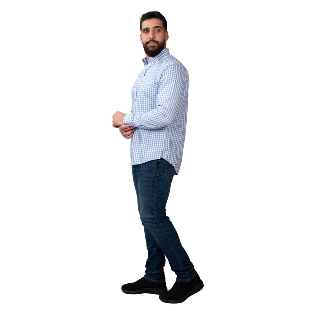 Men's Wrinkle-Free Long Sleeve Cotton Oxford Shirt