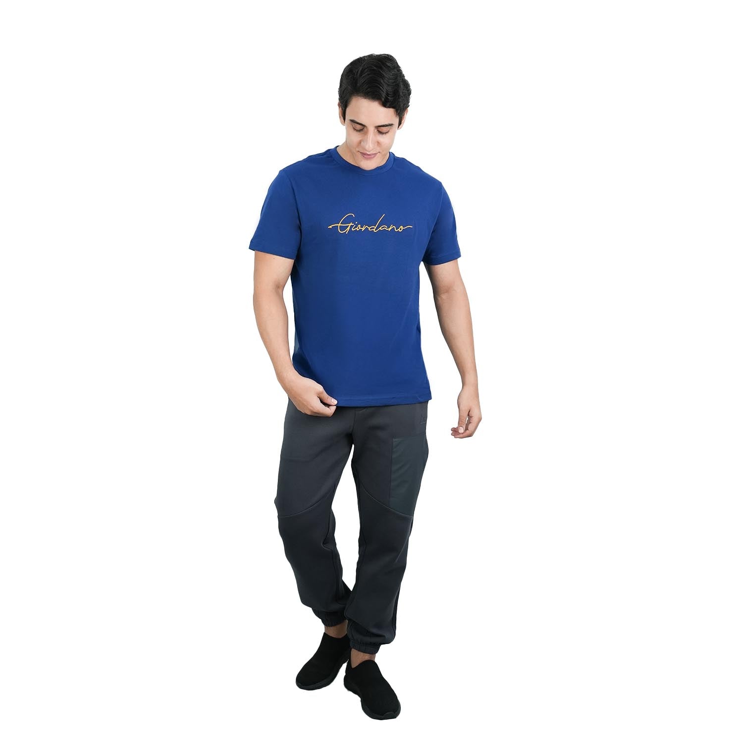Men's Slim Fit Cotton Signature Print Tee