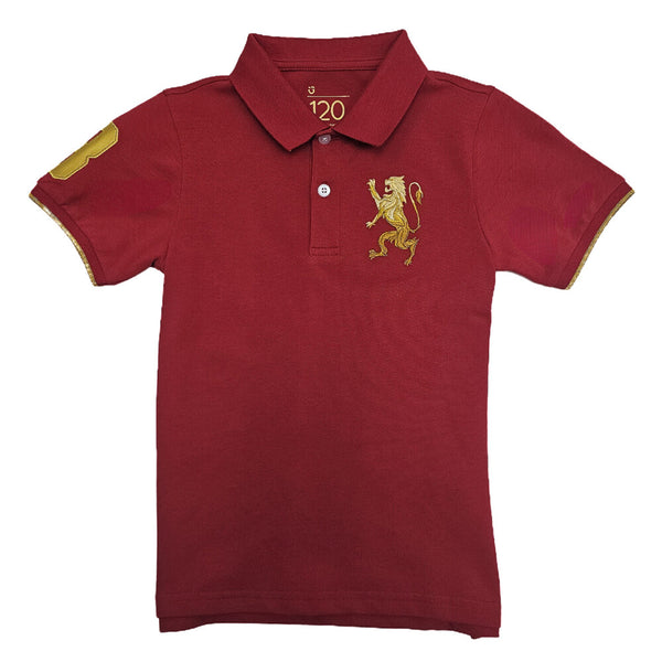 Junior's Lion Embroidery Polo