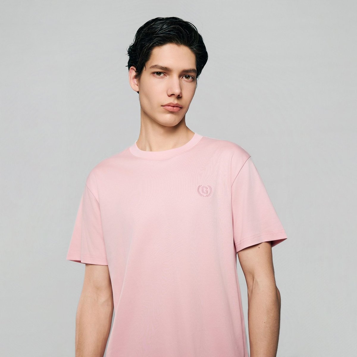 Men's Slim Fit Liquid Touch Cotton Crew Neck Tee