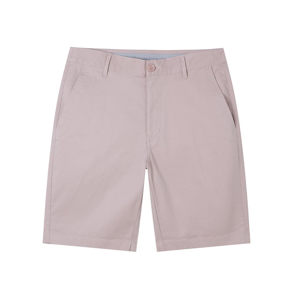 Men's Slim Twill Bermuda Shorts With Stretch Waist