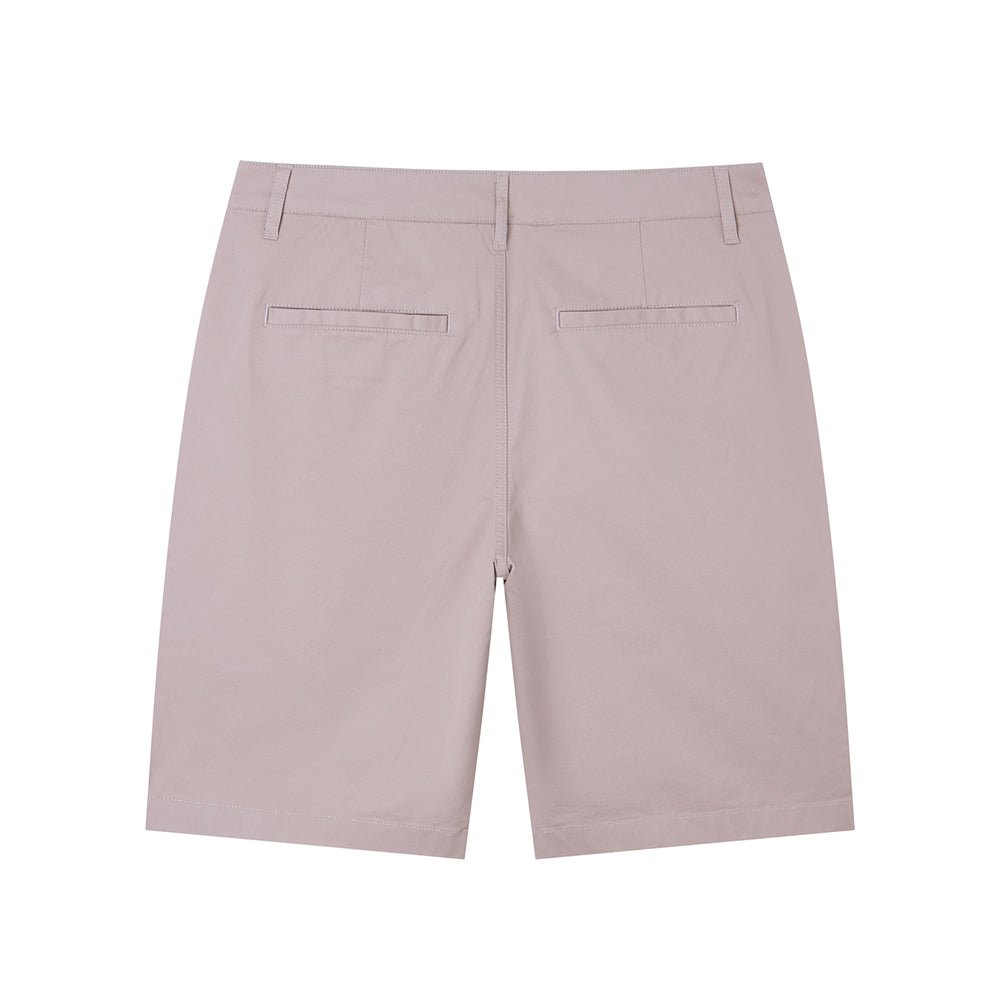 Men's Slim Twill Bermuda Shorts With Stretch Waist