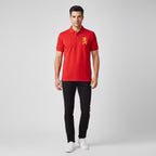 Men’s Slim Fit 3D Lion Lycra Pique Polo