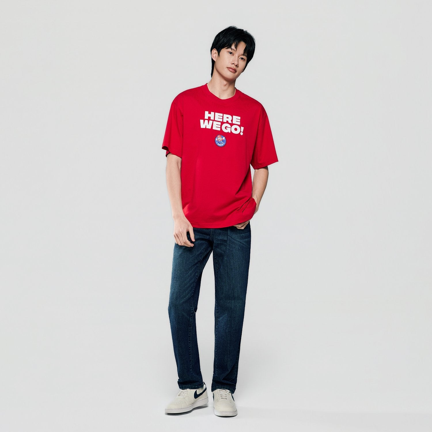 Men's Super Mario Relaxed Print Tee