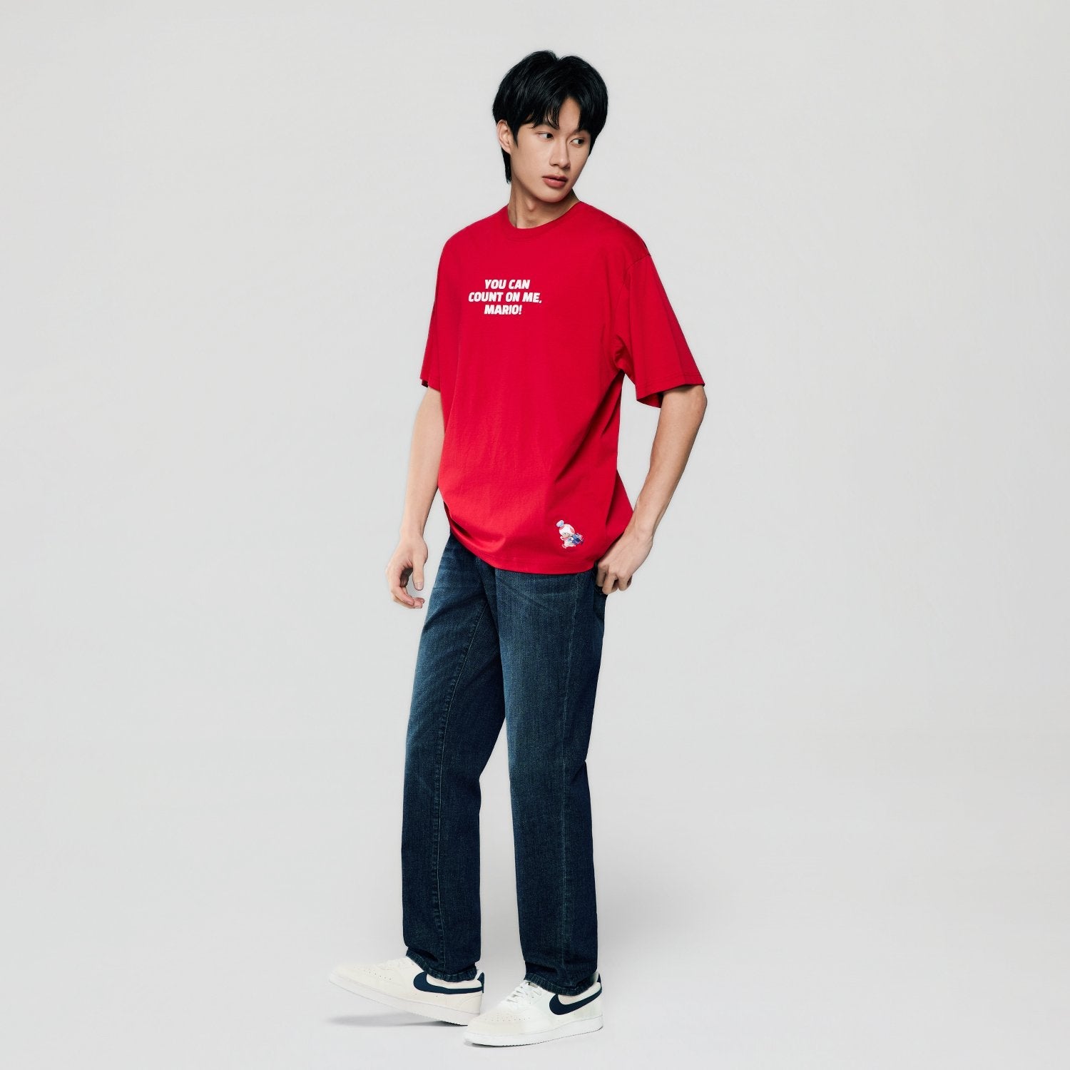 Men's Super Mario Relaxed Print Tee