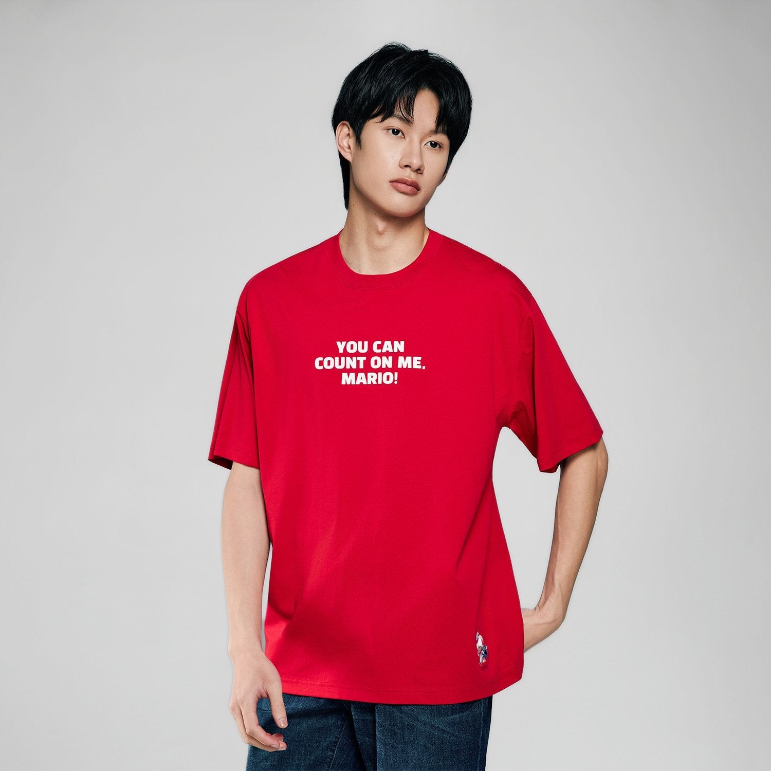 Men's Super Mario Relaxed Print Tee