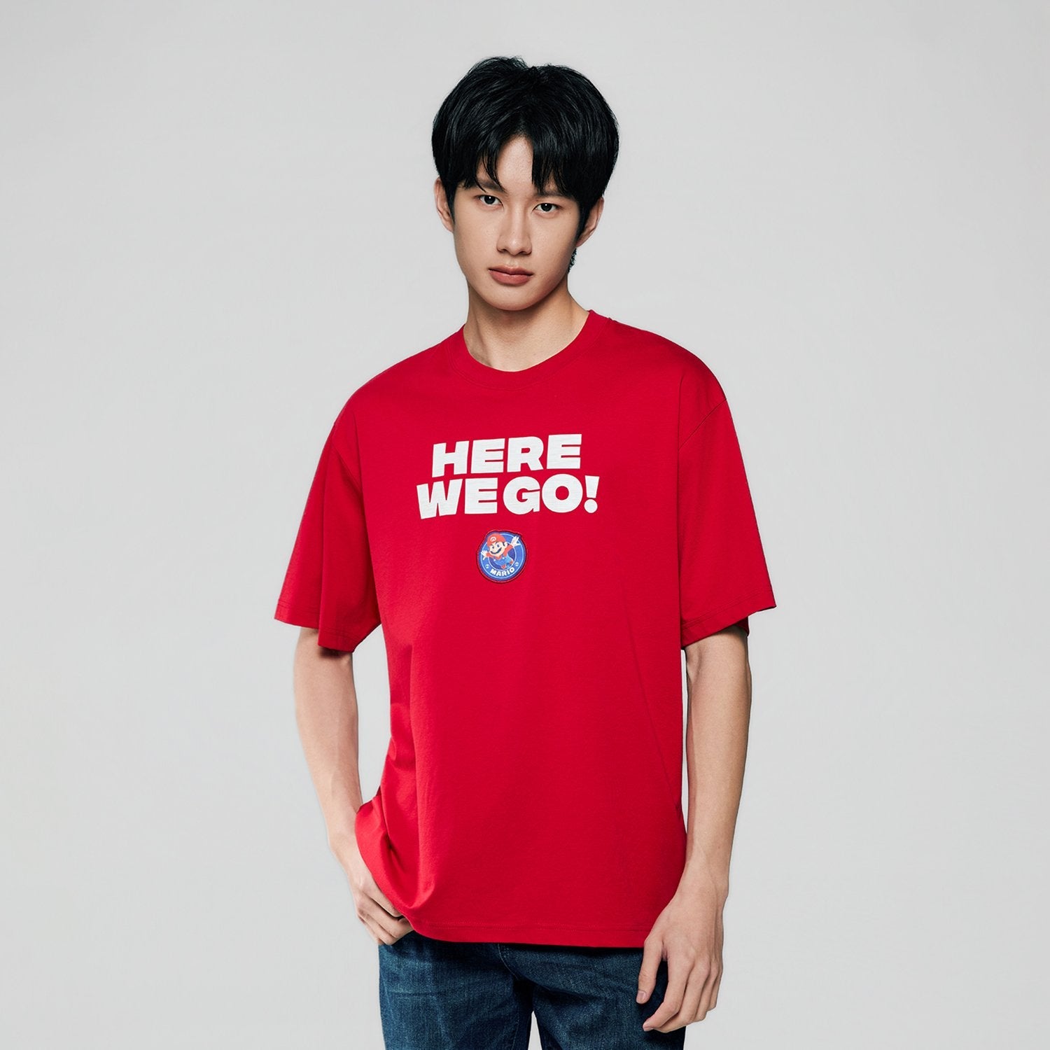Men's Super Mario Relaxed Print Tee