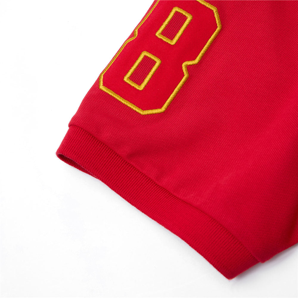 Men’s Slim Fit 3D Lion Lycra Pique Polo