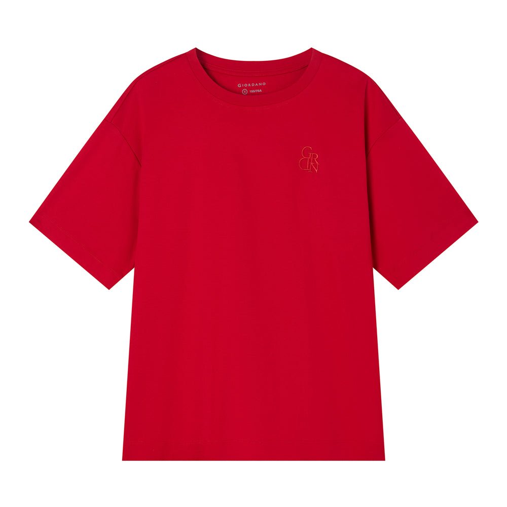 Women's Embroidered Cotton Liquid Touch Tee