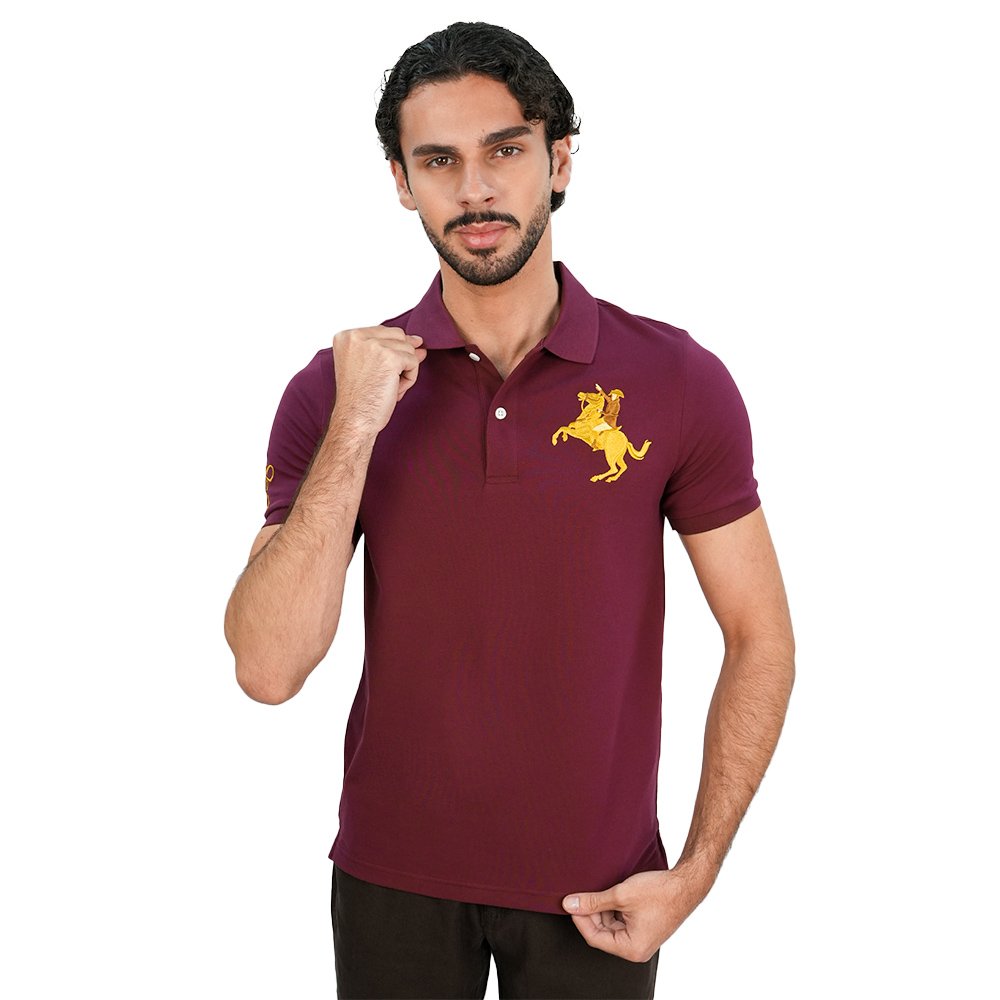 Men's Slim Pique Napoleon Embroidery Polo