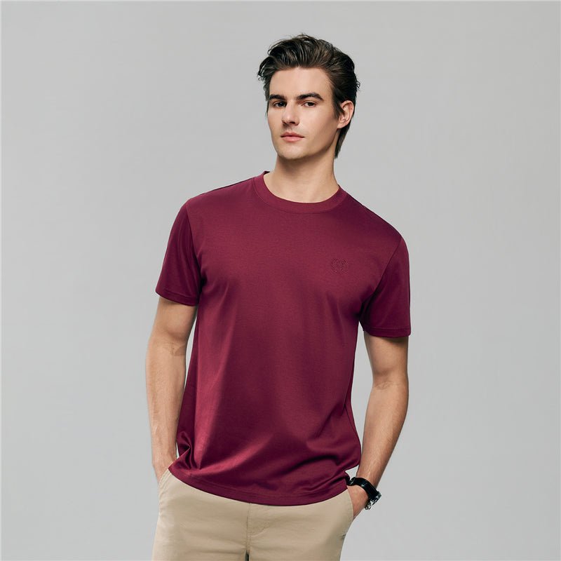 Men's Slim Fit Liquid Touch Cotton Crew Neck Tee