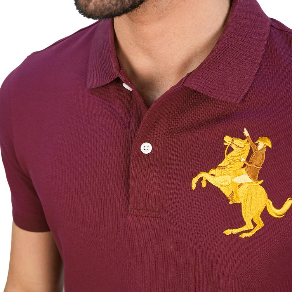 Men's Slim Pique Napoleon Embroidery Polo