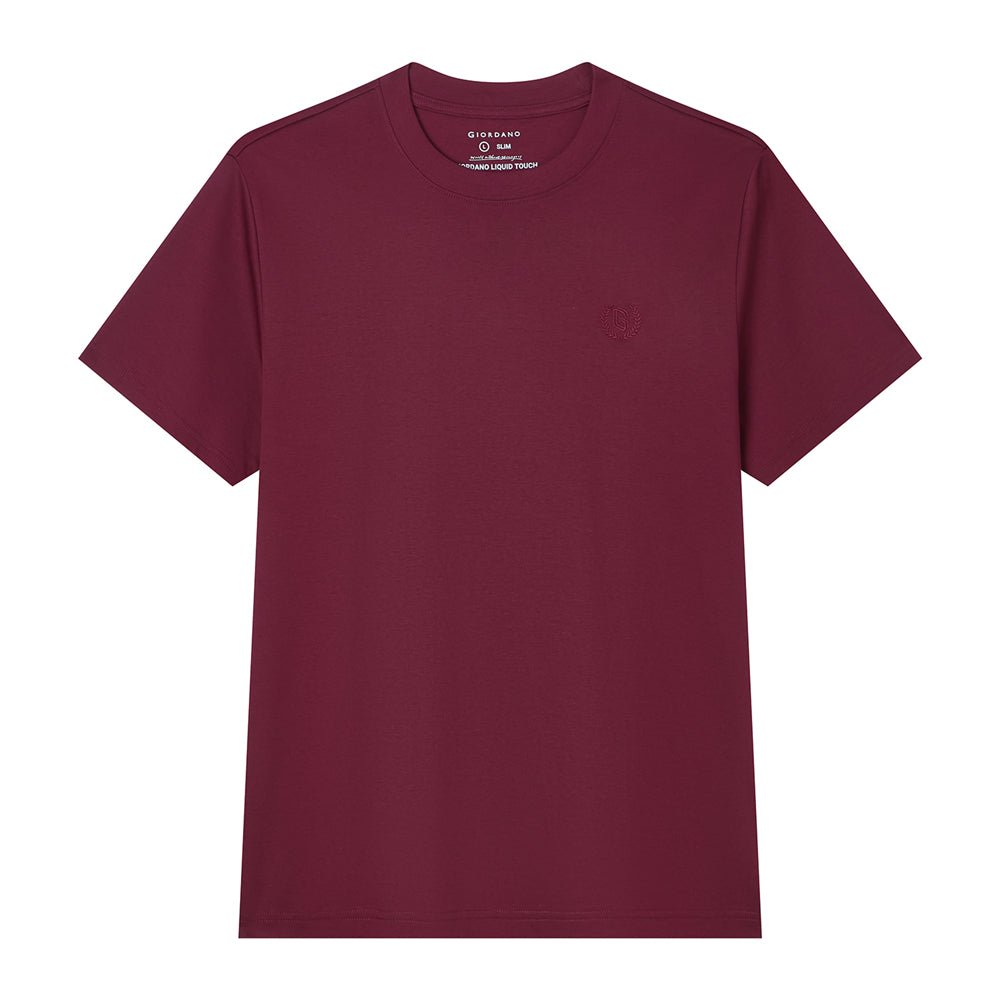 Men's Slim Fit Liquid Touch Cotton Crew Neck Tee