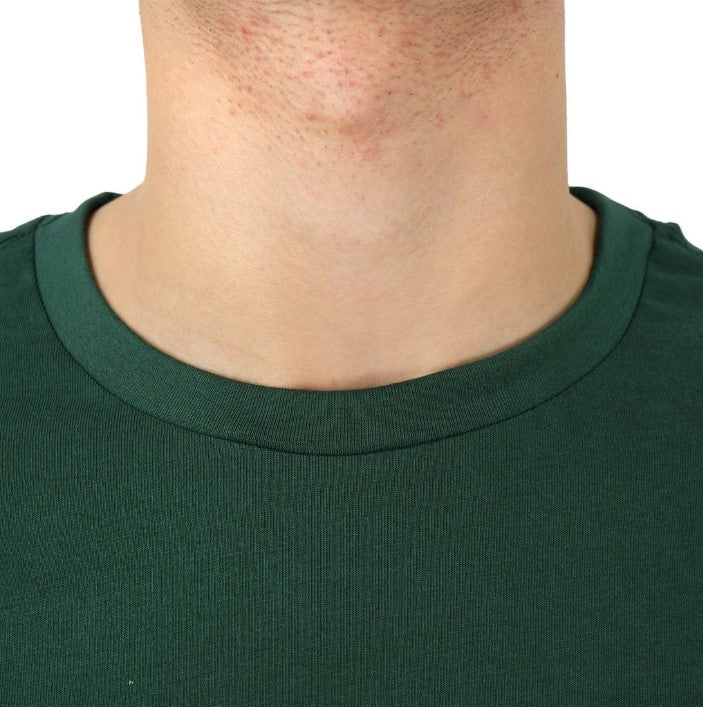 Men's Cotton Crewneck Tee With Signature Print