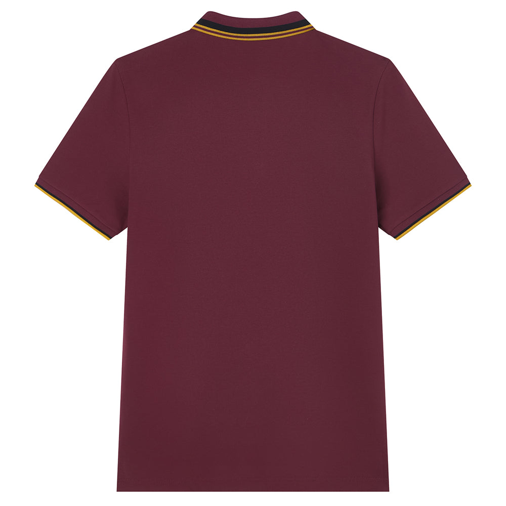 Men’S Slim Pique Polo With Contrast Collar & Signature Embroidery