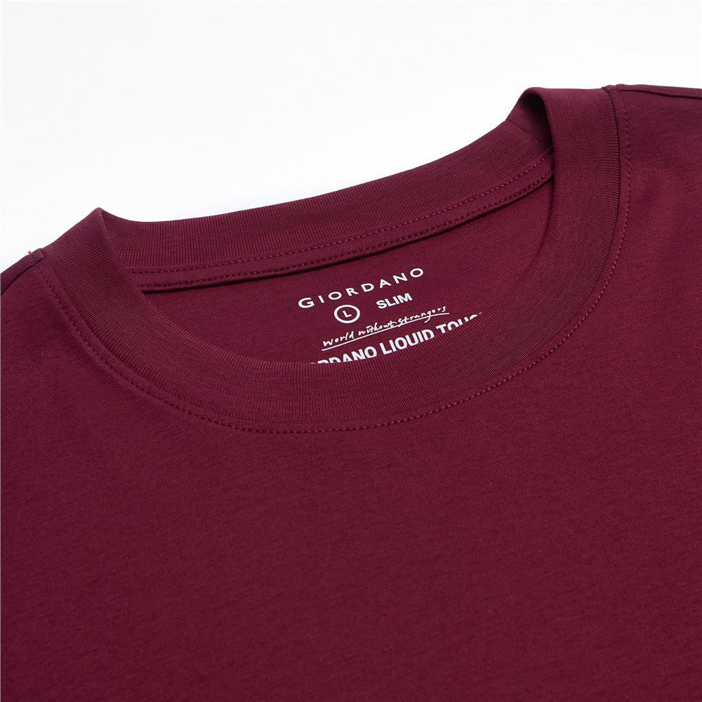 Men's Slim Fit Liquid Touch Cotton Crew Neck Tee