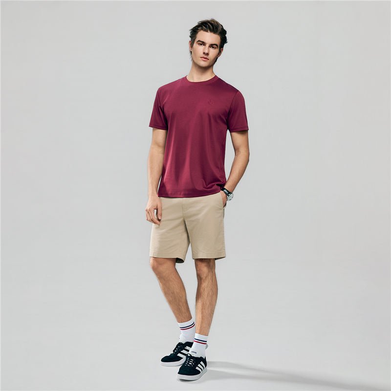 Men's Slim Fit Liquid Touch Cotton Crew Neck Tee