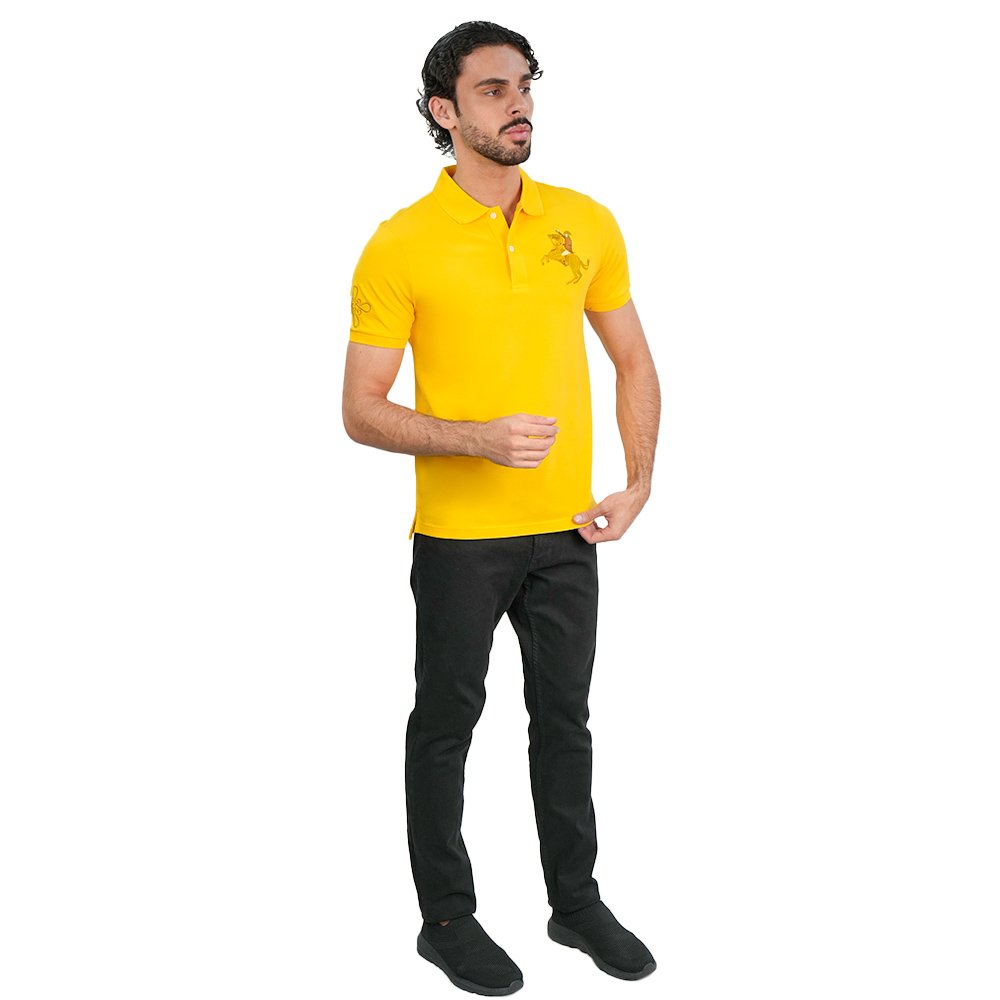 Men's Slim Pique Napoleon Embroidery Polo