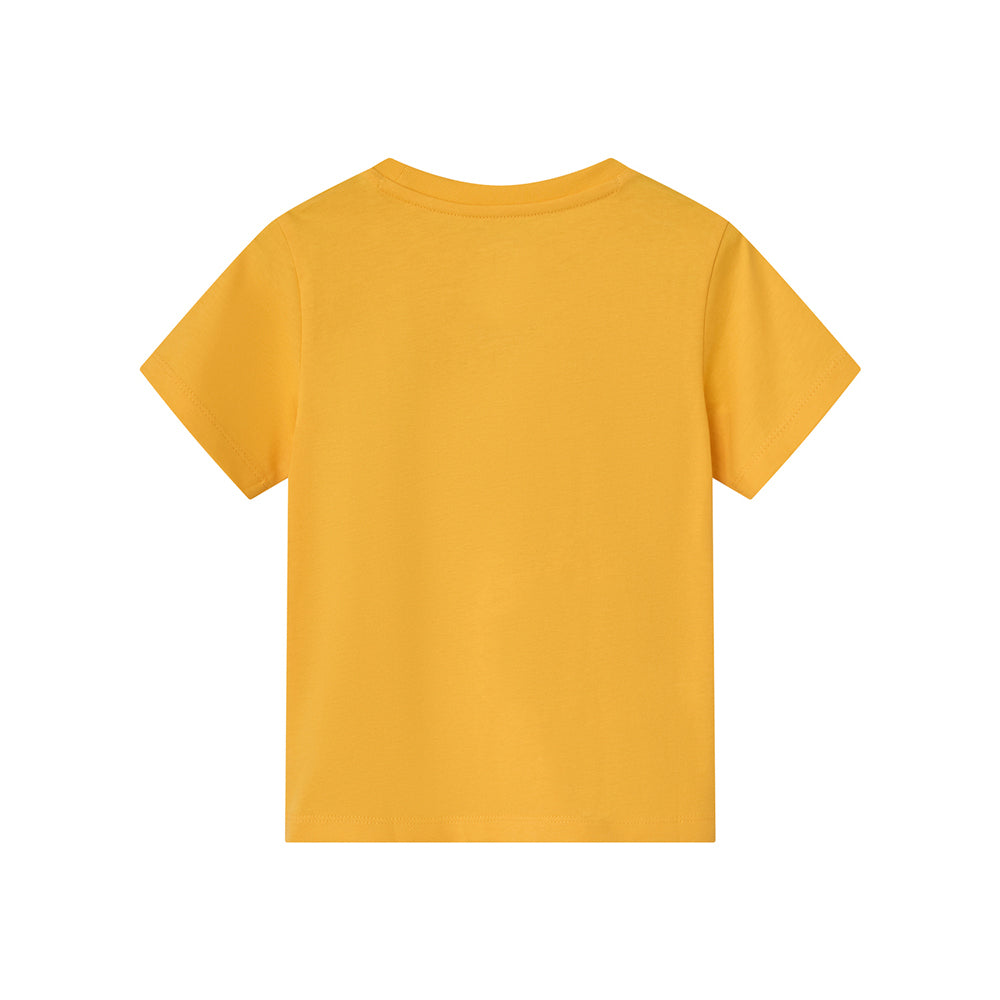 Kid's Regular Fit Cotton Crew Neck Printed Tee