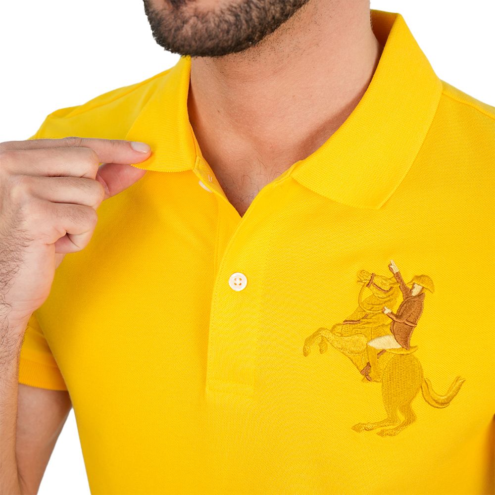 Men's Slim Pique Napoleon Embroidery Polo