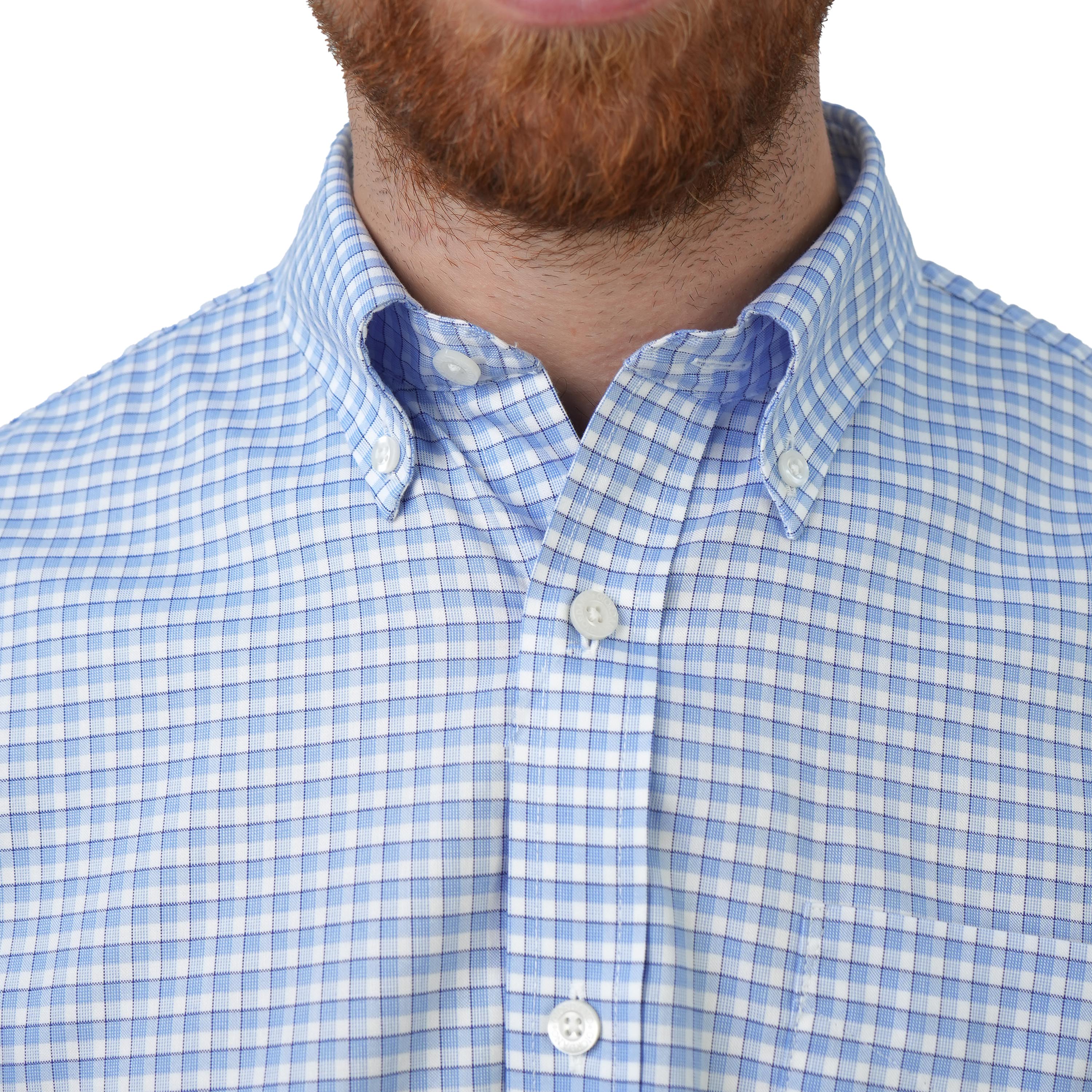 Men's Wrinkle-Free Long Sleeve Cotton Oxford Shirt