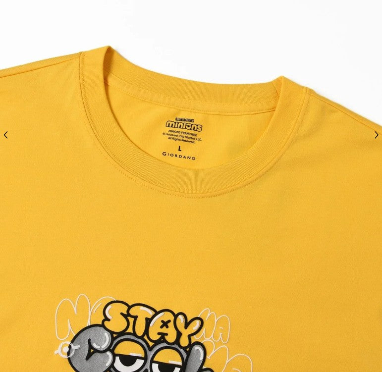 Men’s Relaxed Fit Cotton-Poly Crew Neck Print Tee | Minion Collection