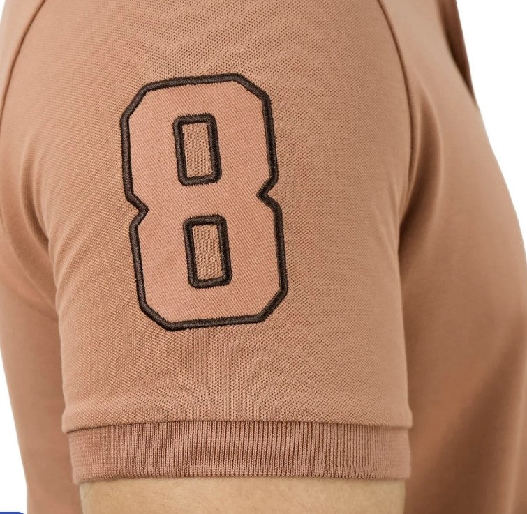 Men's Slim Fit Cotton Short Sleeve Napoleon Polo