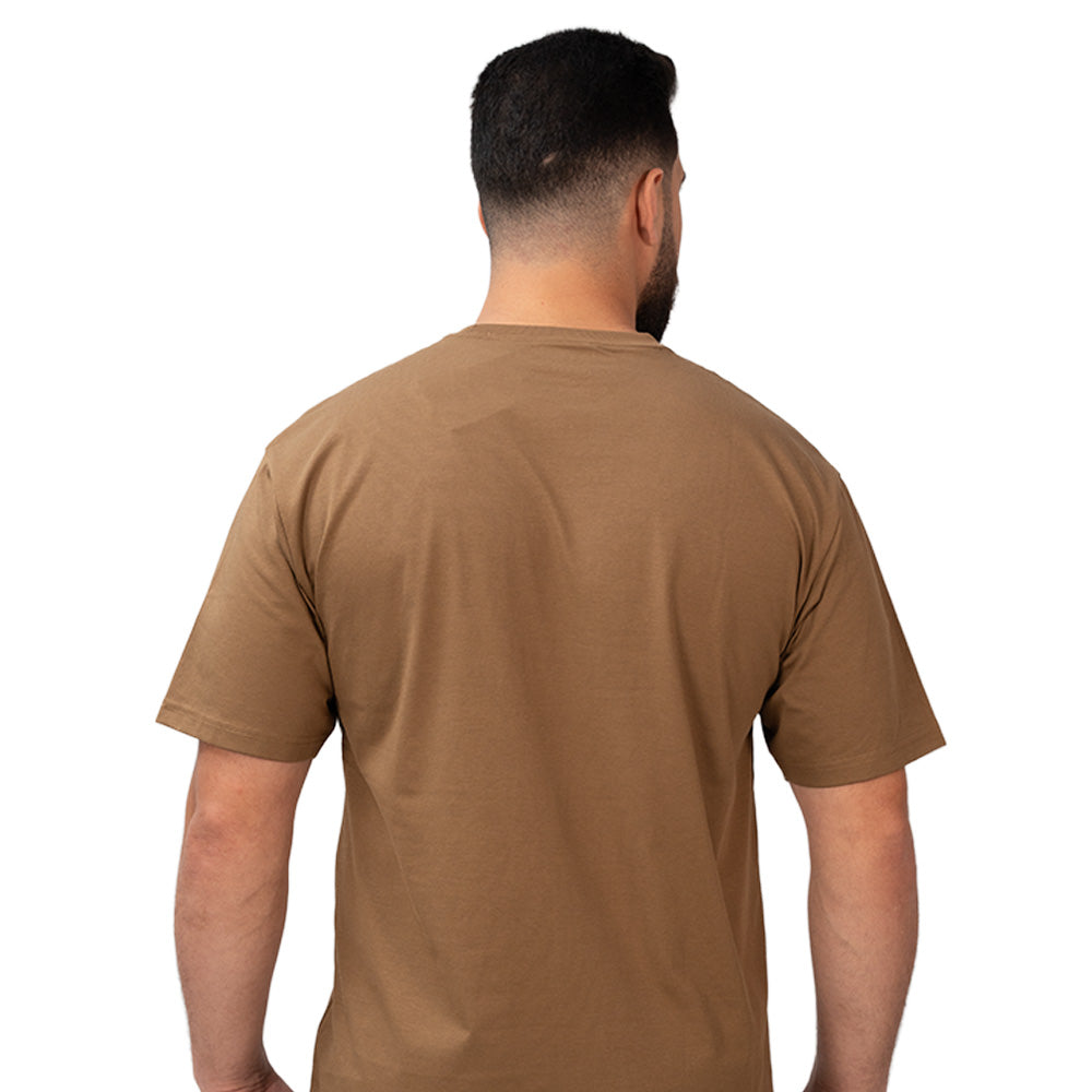 Men's Relaxed Fit Printed Crew Neck Cotton Tee