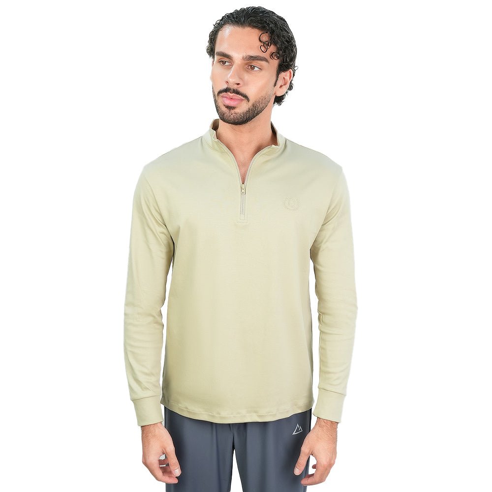 Men's Regular Liquid Touch Half-Zip Tee