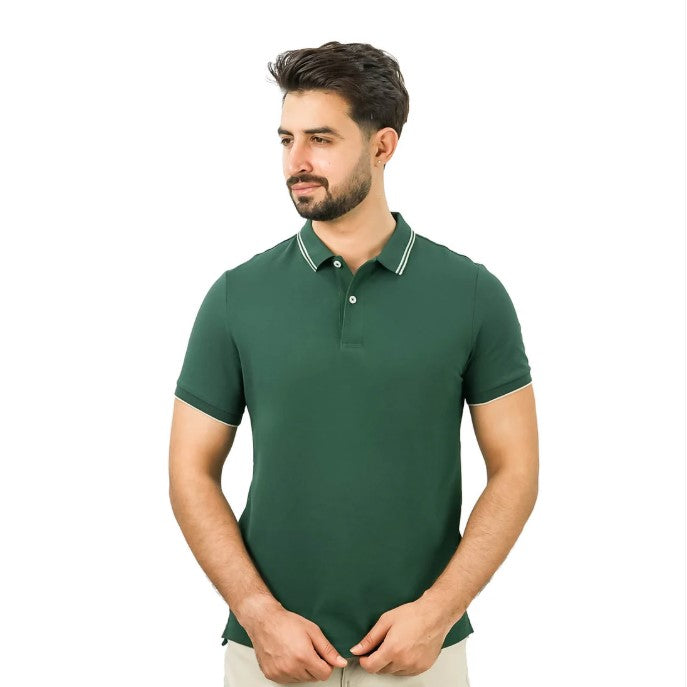 Men's Slim Fit Pique Polo: Elevated Comfort, Modern Style