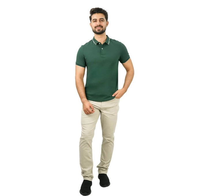 Men's Slim Fit Pique Polo: Elevated Comfort, Modern Style