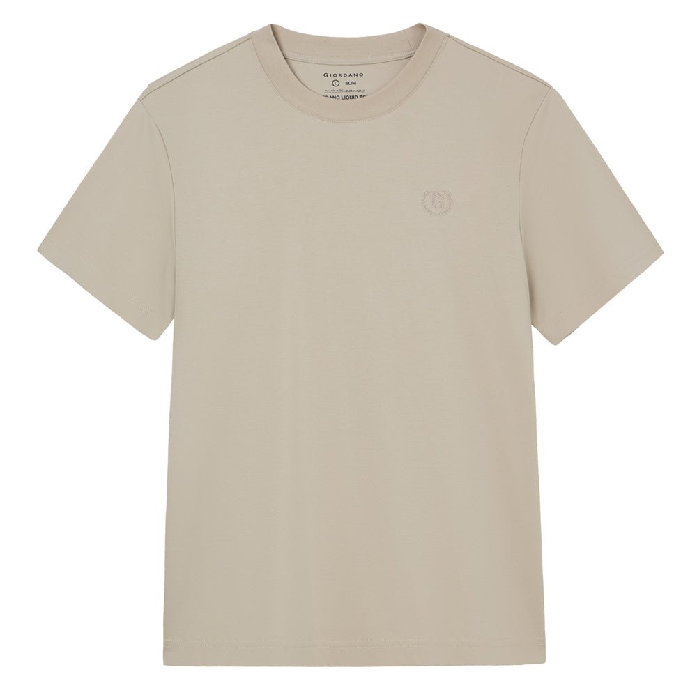 Men's Slim Fit Liquid Touch Cotton Crew Neck Tee