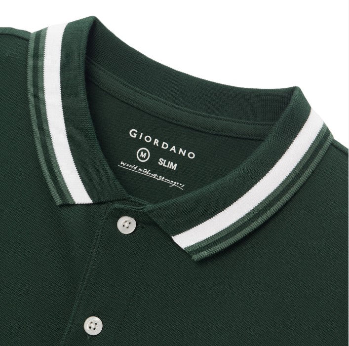 Men's Classic Slim Fit Polo with Signature Embroidery
