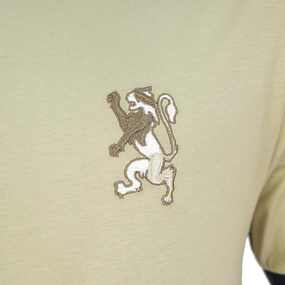 Men's Slim Cotton Crew Neck Embroidery Tee