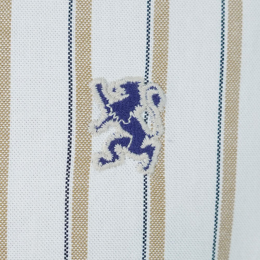 Men's Cotton Slim Oxford Shirt With Embroidery